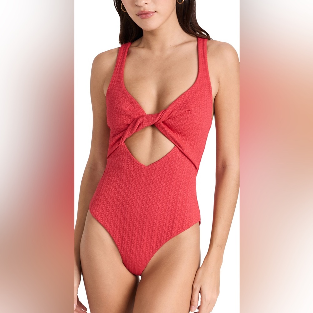 Beach Riot Vibrant Red Kids One Piece